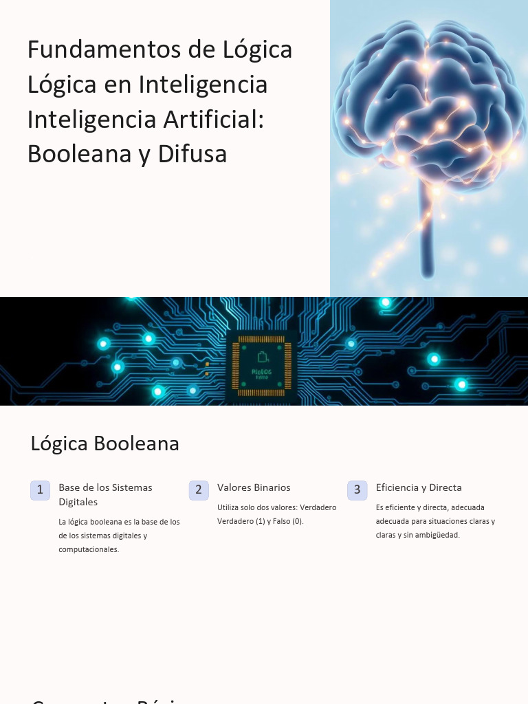 Lógica Booleana y Difusa en IA | PDF | Lógica difusa | Informática