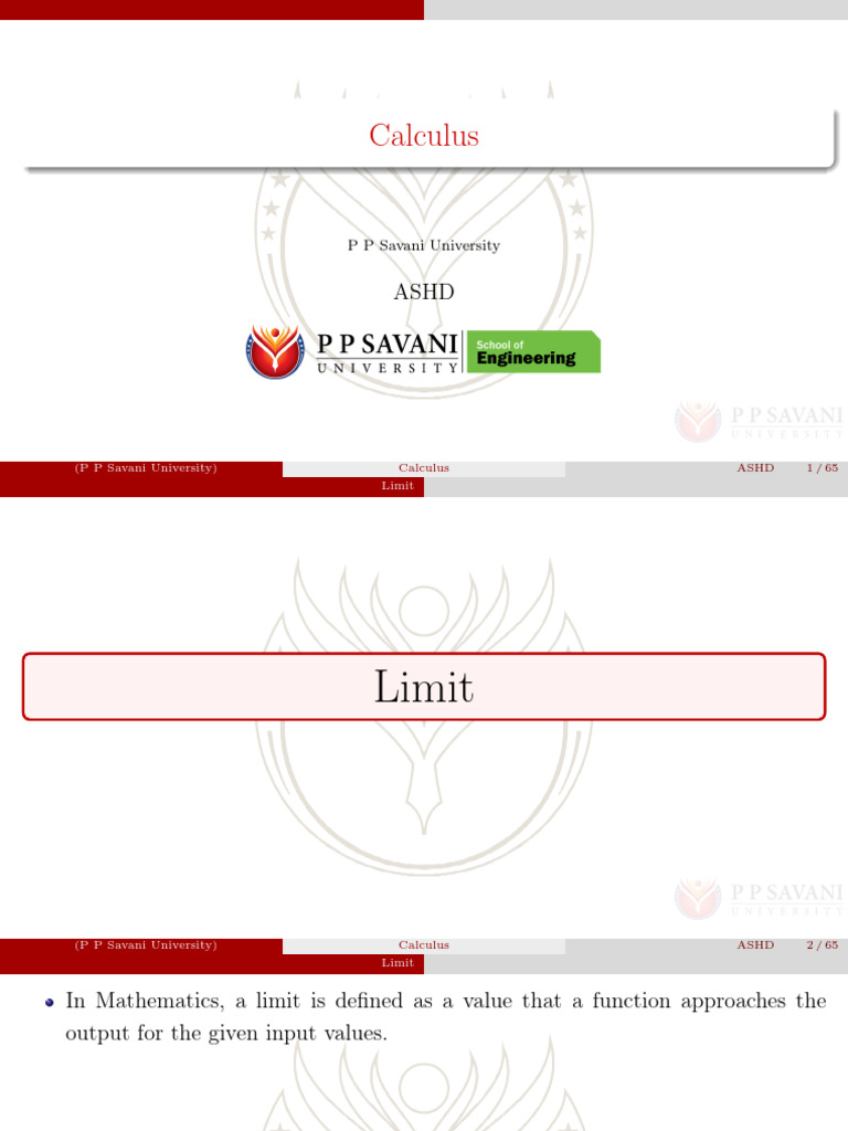 Calculus | PDF | Limit (Mathematics) | Function (Mathematics)