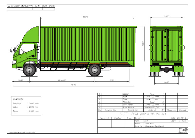 BOX BESI DUTRO 136 HDL 582023-Model | PDF