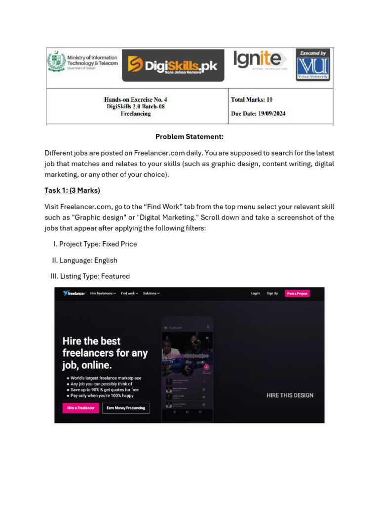 Freelancer Job Application Guide | PDF