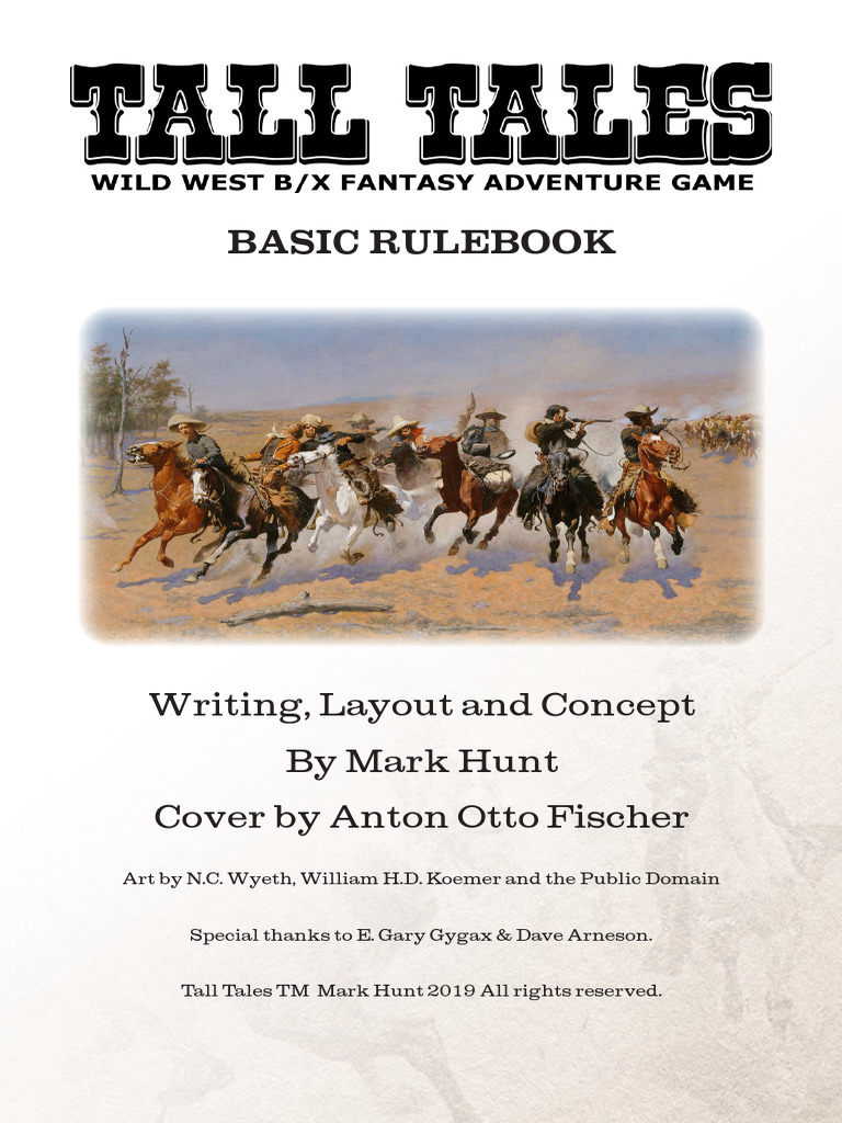 Tall Tales: Wild West Roleplaying Guide | PDF