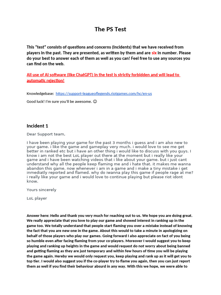 Riot EN test! | PDF