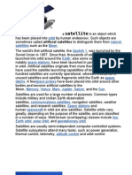 Satellite: Orbit Natural Satellites Moon Sputnik 1 Earth Space Stations