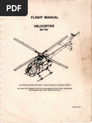 Flight Manual Helicopter b0-105 | PDF
