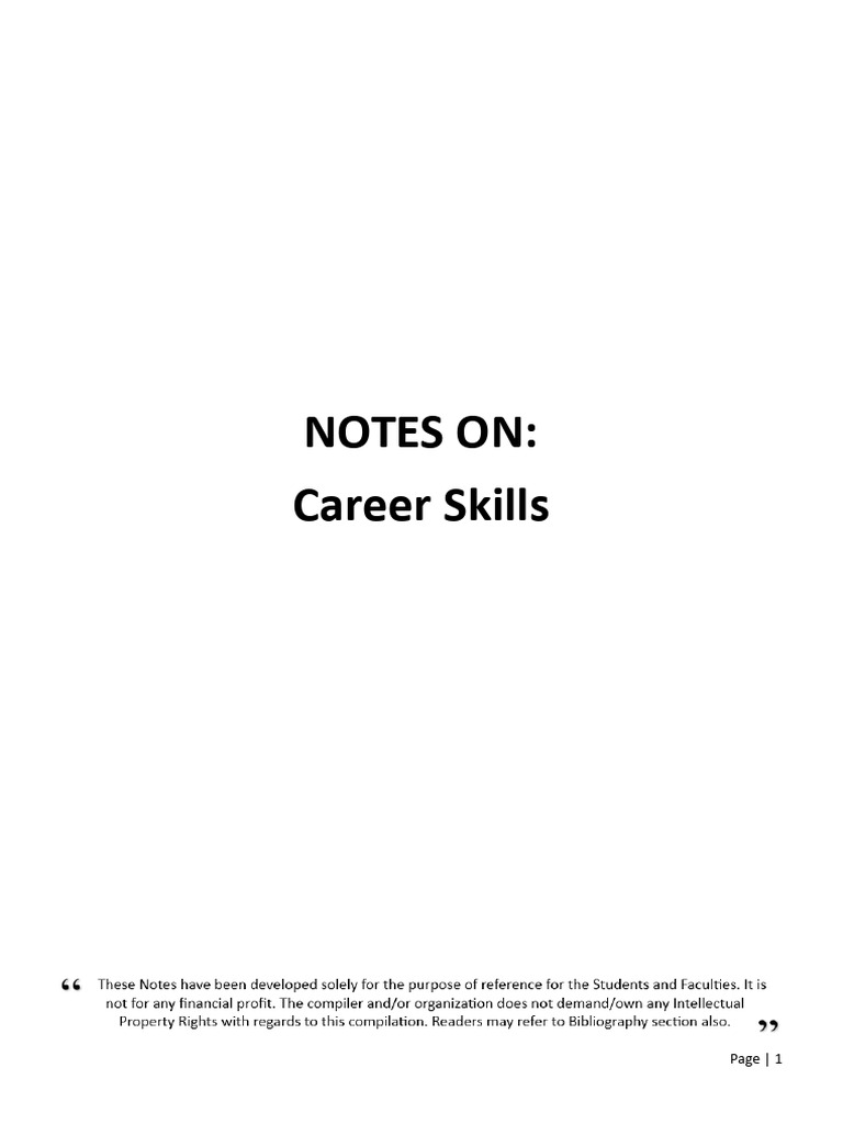 Career Skills for Employability Success | PDF | Corporate Social ...