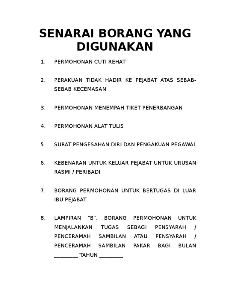 Contoh Surat Rasmi Kkm Ke Setiap Hospital