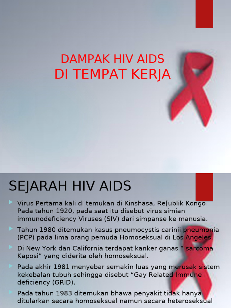 Pencegahan HIV/AIDS di Tempat Kerja | PDF