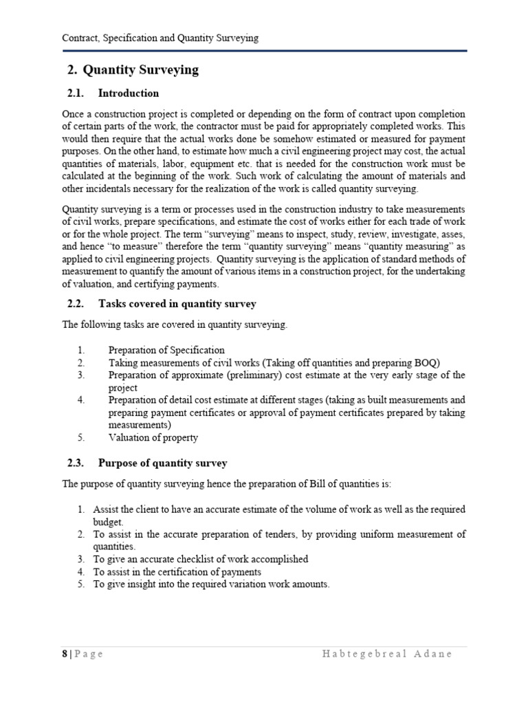 Quantity Surveying in Construction | PDF | Measurement | Concrete