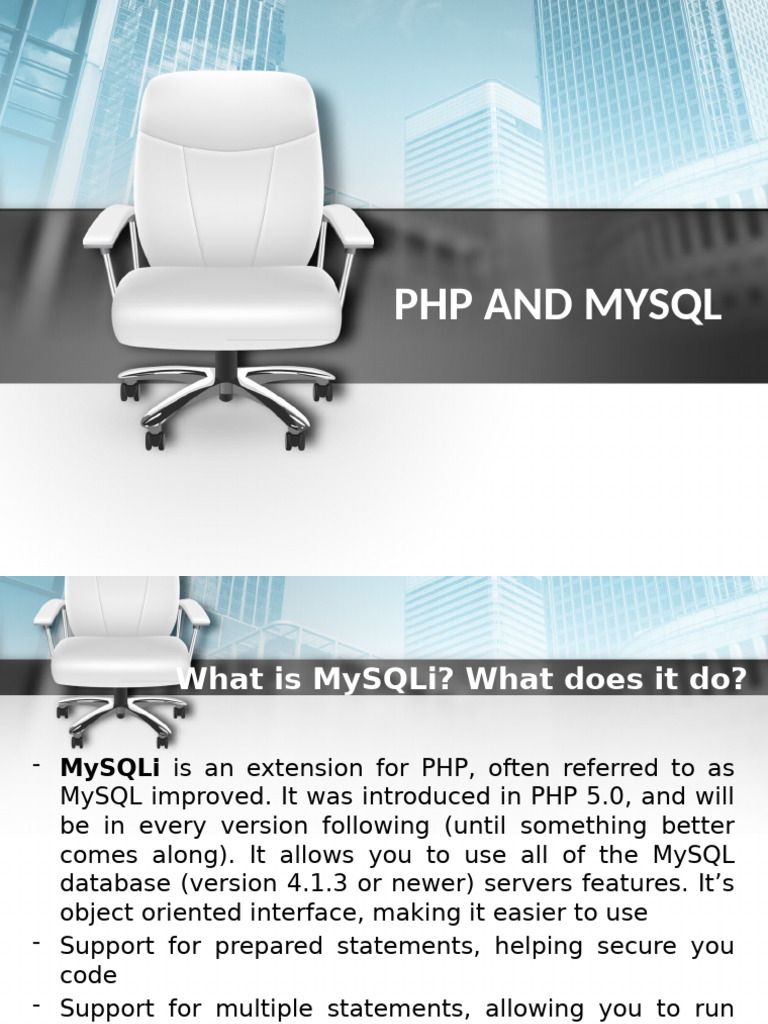 7. PHP and MySQL | PDF | Sql | Software