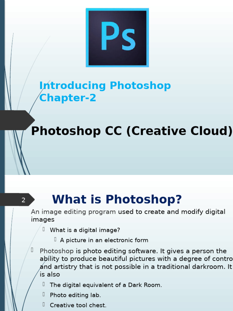 Overview of Adobe Photoshop CC | PDF | Adobe Photoshop | Image Editing