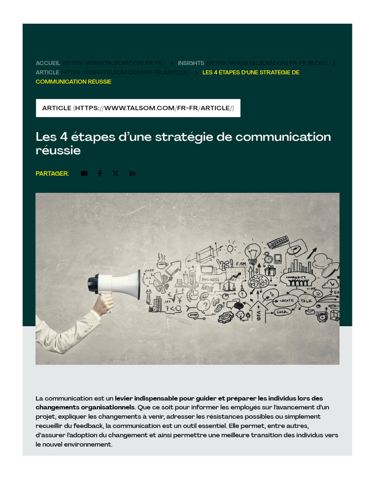 Stratégie de communication efficace | PDF | la communication ...