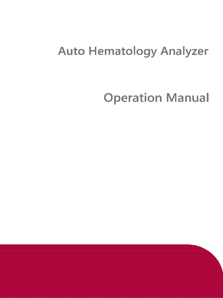 VH30 Operation Manual | PDF