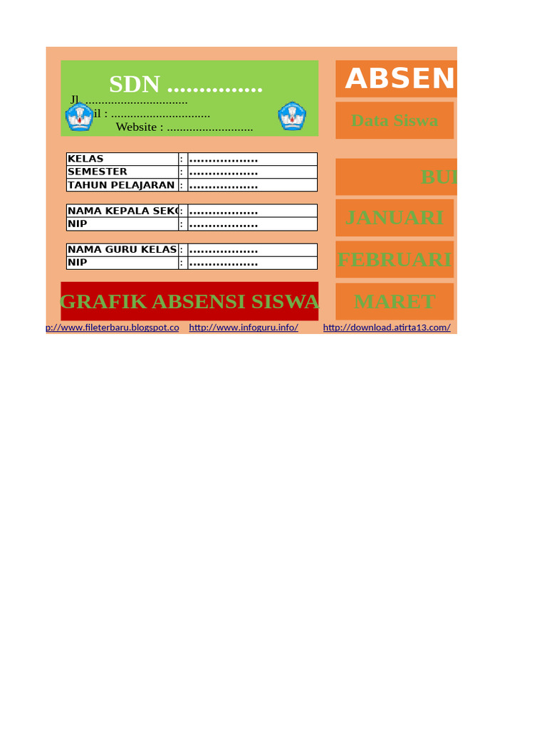 Rekap Absensi Siswa SD Tahun Ajaran | PDF