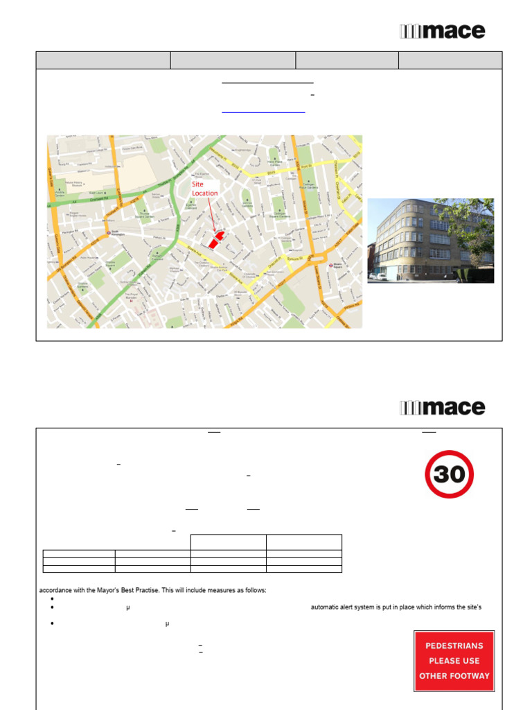 Traffic Management Plan for Marlborough School | PDF | Traffic | Road