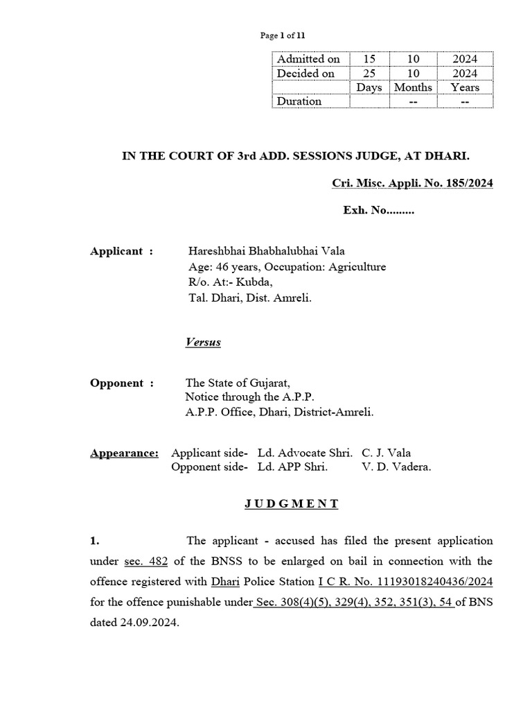 Anticipatory Bail Application Ruling | PDF | Bail | Arrest