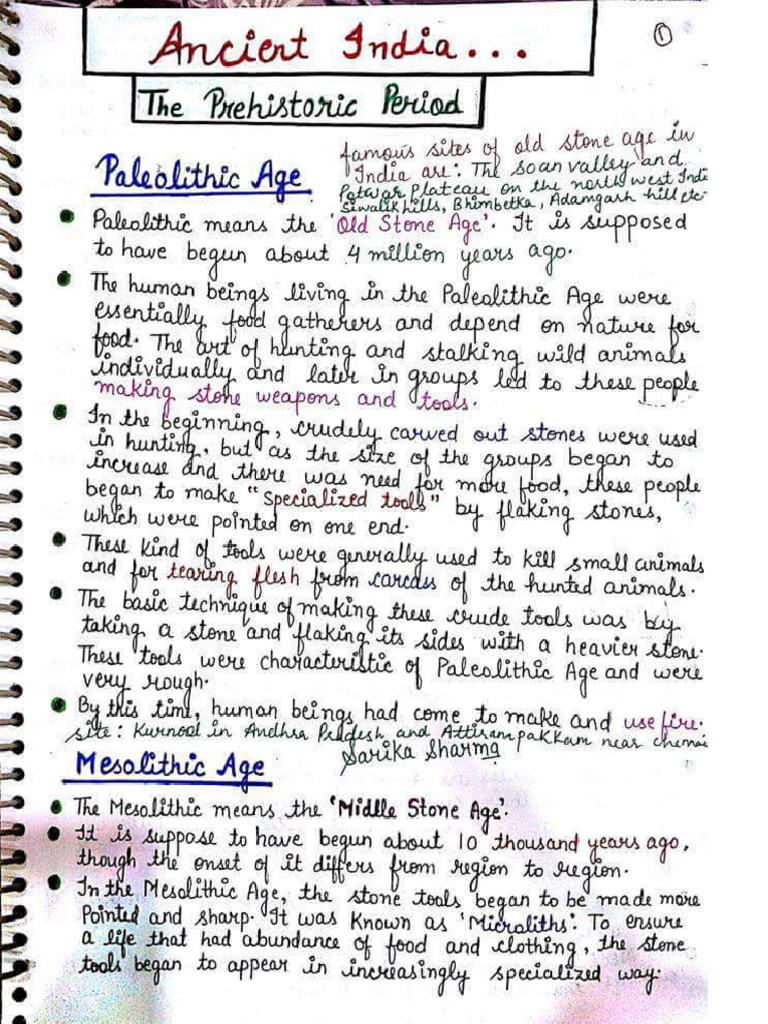 Ancient History Handwritten Notes in English | PDF