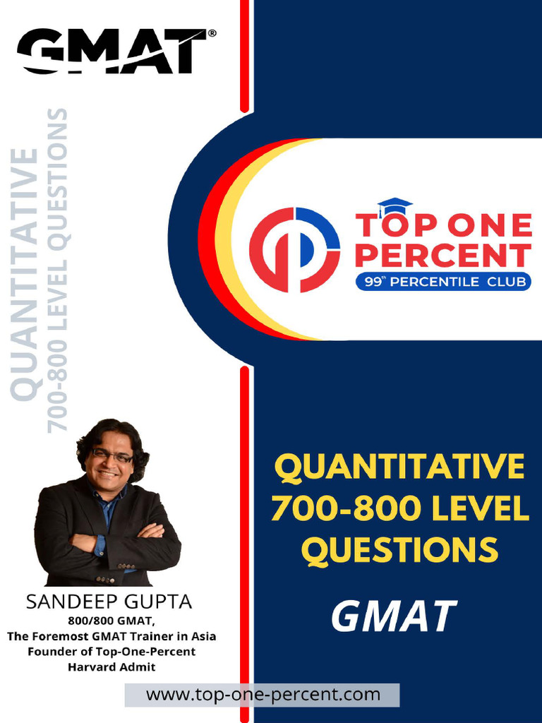 Quant 700-800 Level Questions by Sandeep Gupta | PDF | Prices | Sales