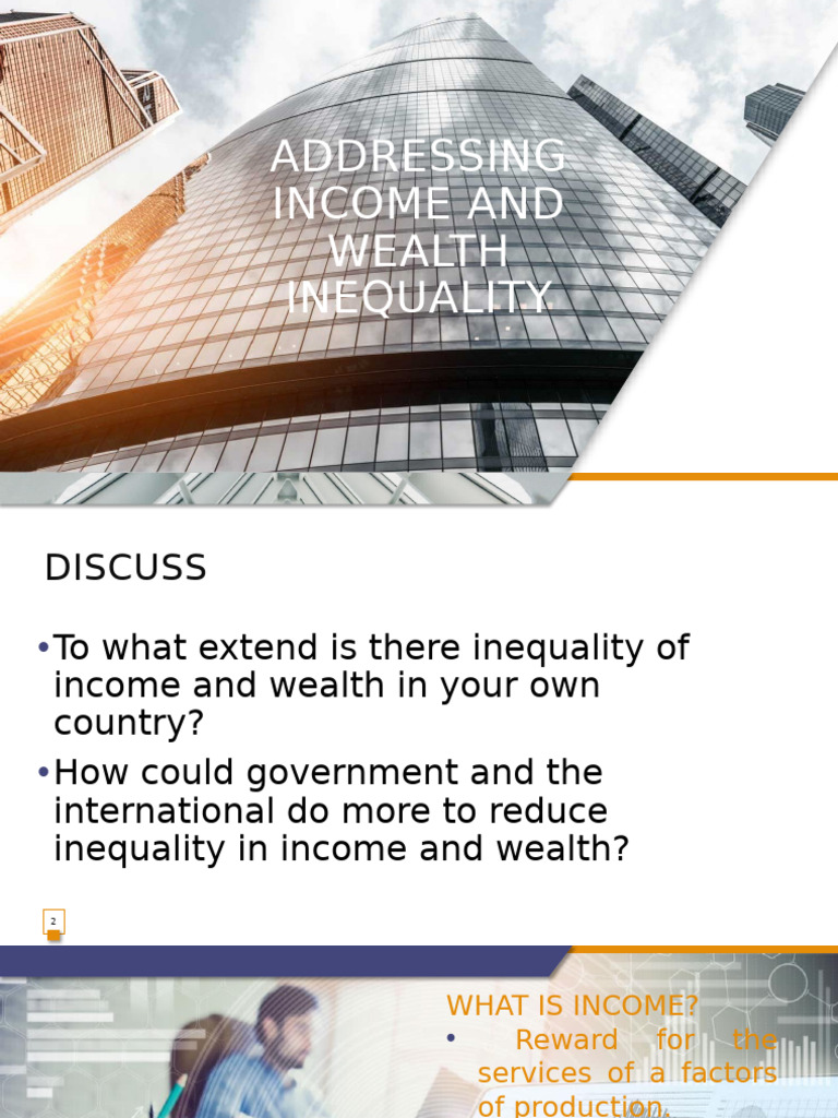 Income and Wealth Inequality Solutions | PDF