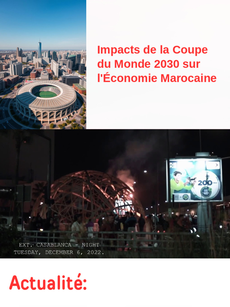 Impact économique de la Coupe 2030 au Maroc | PDF | Maroc | Tourisme