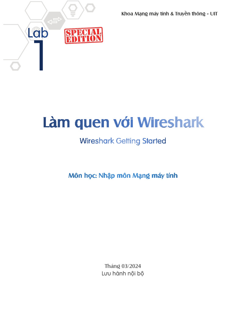 Lab 1 - Wireshark Getting Started | PDF