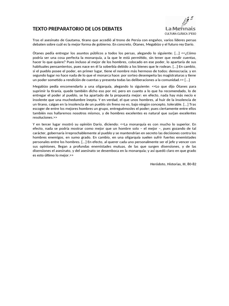 Texto (Debates) | PDF | Imperio aqueménida | Persia antigua