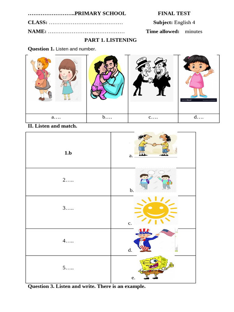 English 4 Final Test - Global Success | PDF