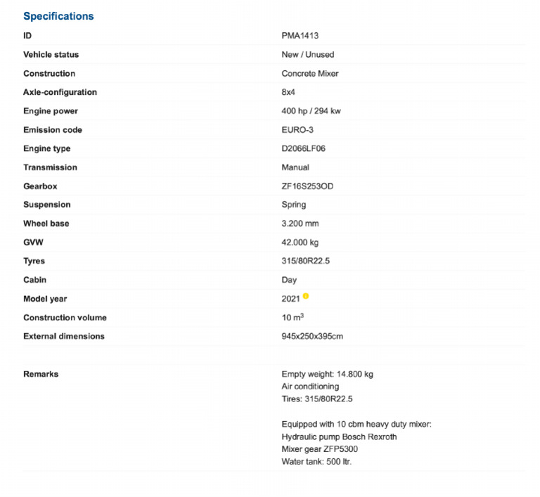 Specifications Man Tgs 41 Pdf