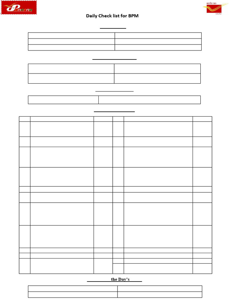 BPMChecklist (1) | PDF | Computing