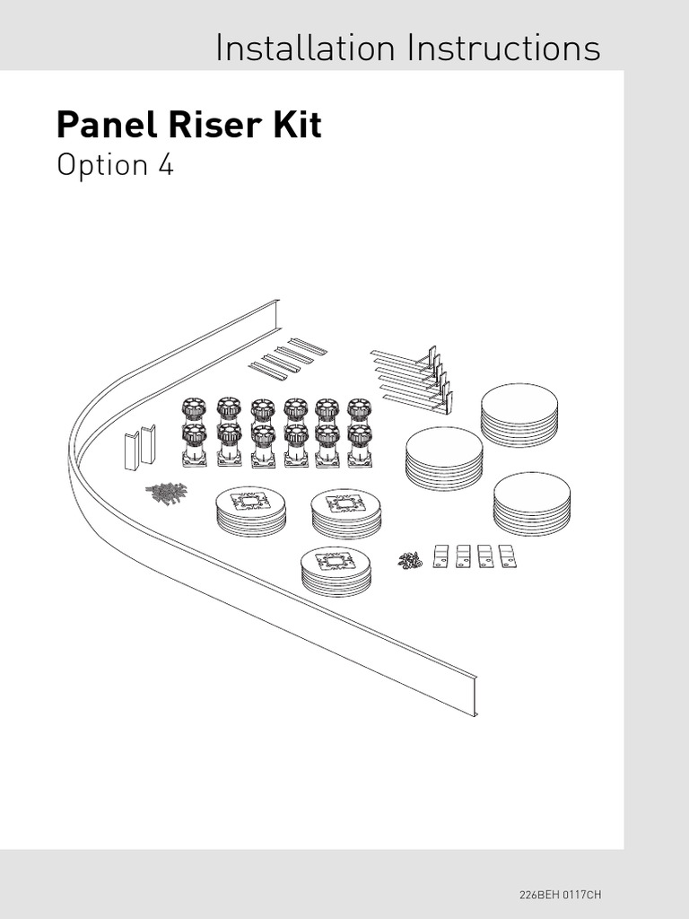 Panel Riser Kit Installation Guide | PDF | Screw | Silicone