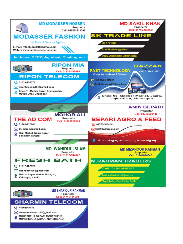 Visiting Card Design Pdf Download