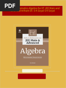 PDF Skills in Mathematics Algebra for IIT JEE Main and Advanced Arihant Dr. S K Goyal S K Goyal download