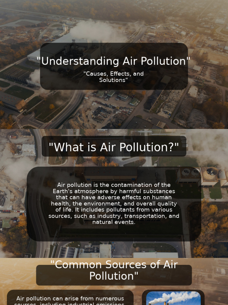 Causes and Solutions of Air Pollution | PDF