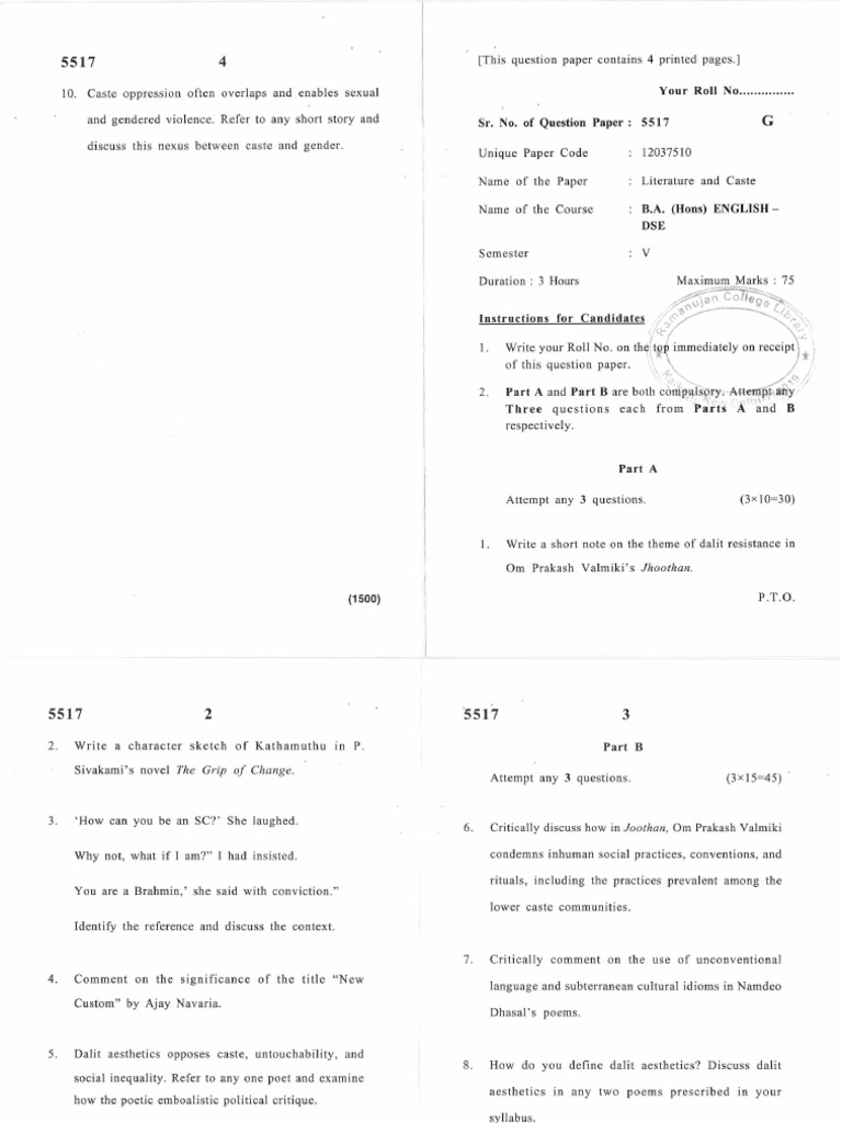 Upc 12037510 - Lit and Caste - 5517 | PDF | Dalit | Discrimination