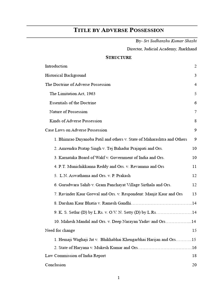 column-003_13062023 | PDF | Adverse Possession | Common Law