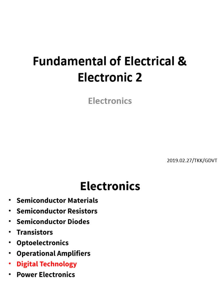 GDVT - Electronics Part 3 | PDF | Computer Science | Electrical Engineering