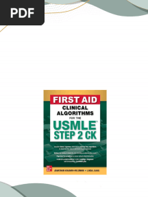 Full Download First Aid Clinical Algorithms for the USMLE Step 2 Ck 1st Edition Jonathan Kramer-Feldman PDF DOCX