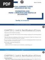 Rectification of Errors Study Notes Class11 | PDF | Debits And Credits ...