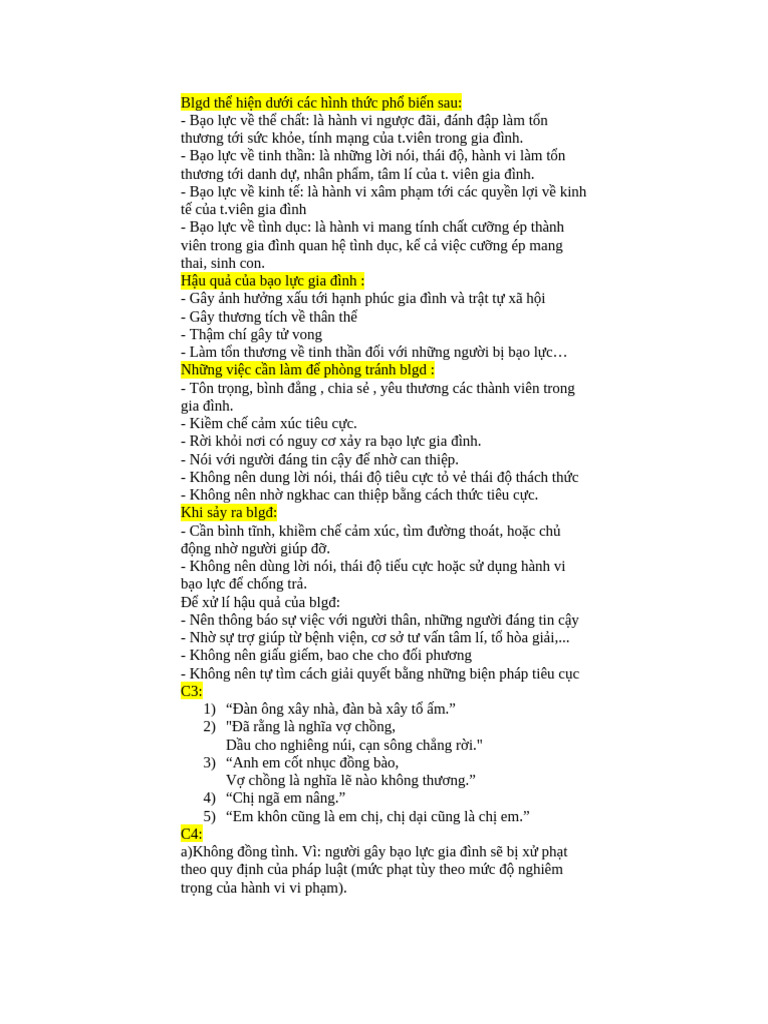 ĐỀ CƯƠNG GDCD (Duong) 1 | PDF