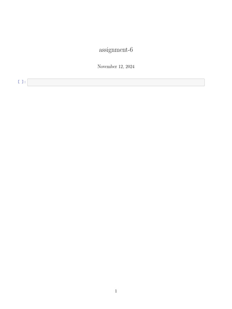 Assignment 6 Pdf