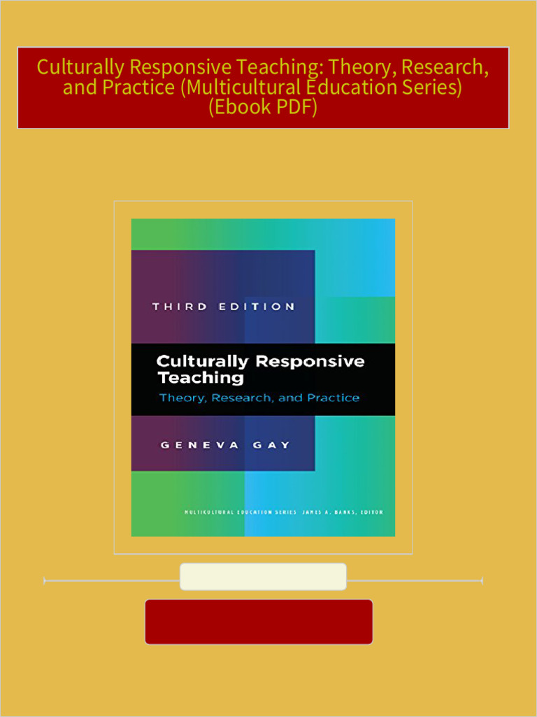 Full download culturally responsive teaching theory research and