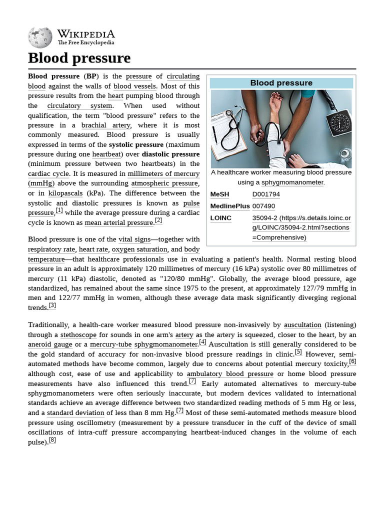 Understanding Blood Pressure Measurements | PDF | Blood Pressure ...