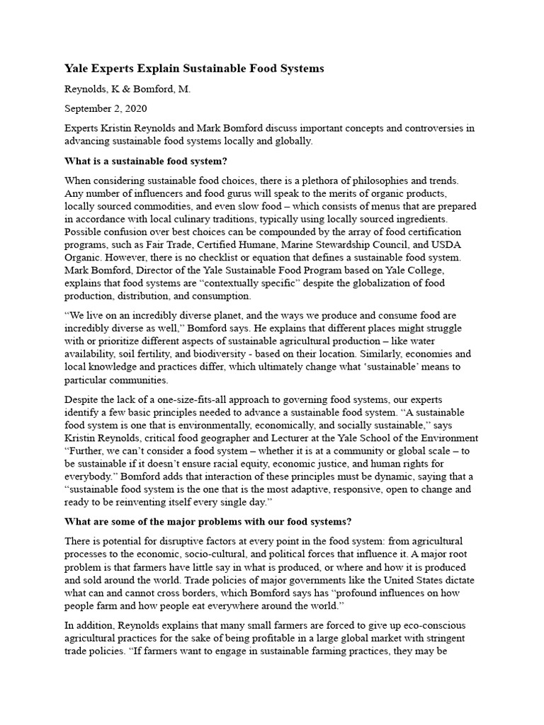 Sustainable Food System Text PDF Sustainability Sustainable(00)