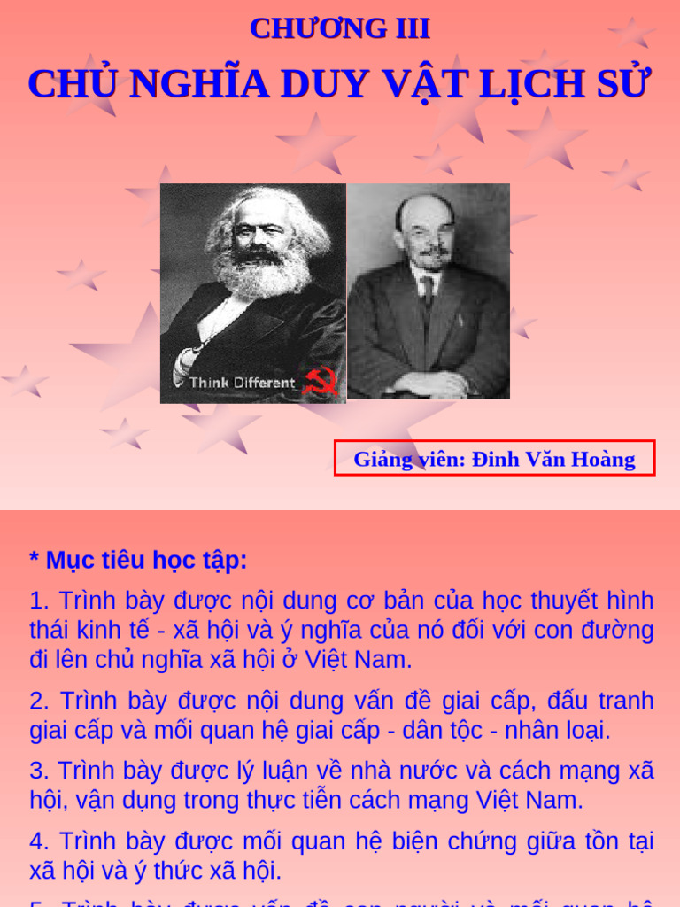 CHƯƠNG 3 CNDV LỊCH SỬ | PDF