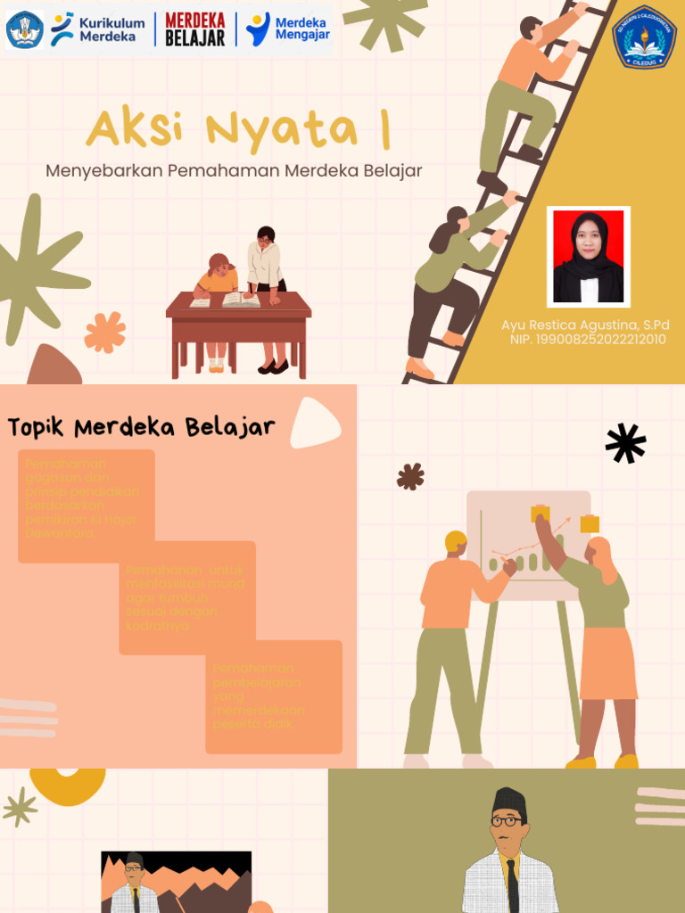 AKSI NYATA 1 Menyebarkan Pemahaman Merdeka Belajar PDF | PDF