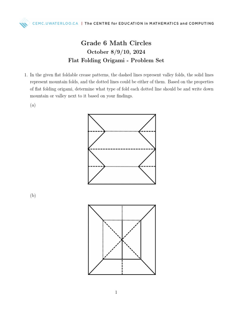 Grade 6 Math: Origami & Graph Theory | PDF | Vertex (Graph Theory ...