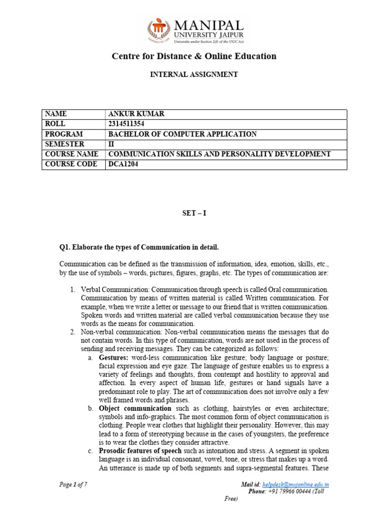 1204 | PDF | Communication | Nonverbal Communication