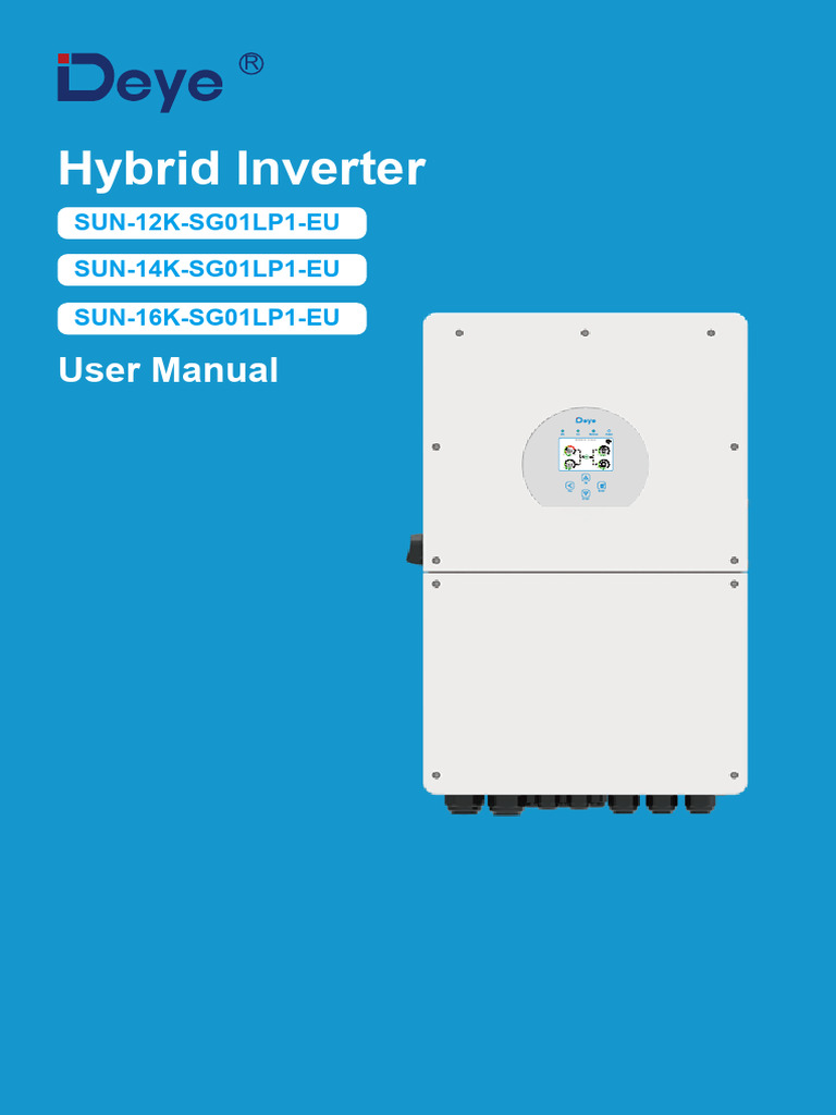 Deye 16KW Hybrid Inverter Manual | PDF | Solar Panel | Power Inverter