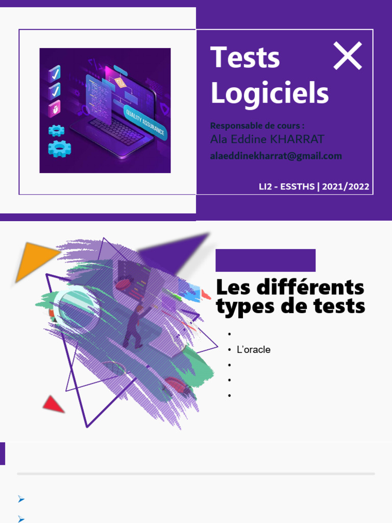 Types de tests et processus de validation | PDF | Test de logiciel ...