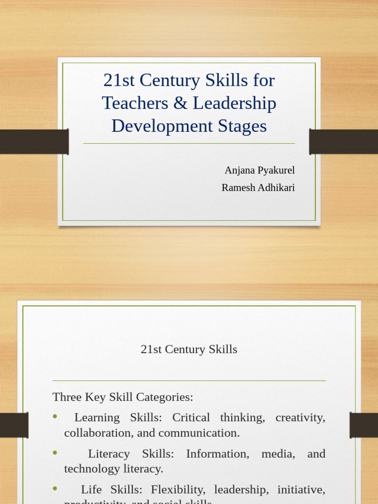 21st Century Skills and Leadership Development Presentation-2 | PDF ...