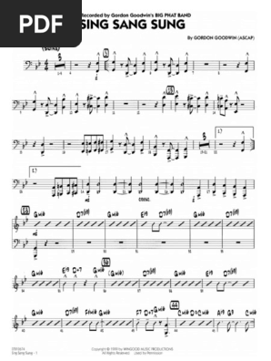 Sing Sang Sung ビッグバンド 楽譜 (スコア+パート譜) Sing Sang Sung